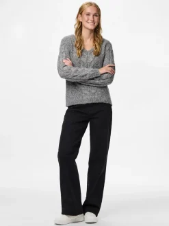 Pcnina Ls V-Neck Knit