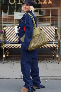 Pcofelia Ls Bow Denim Shirt Fsy