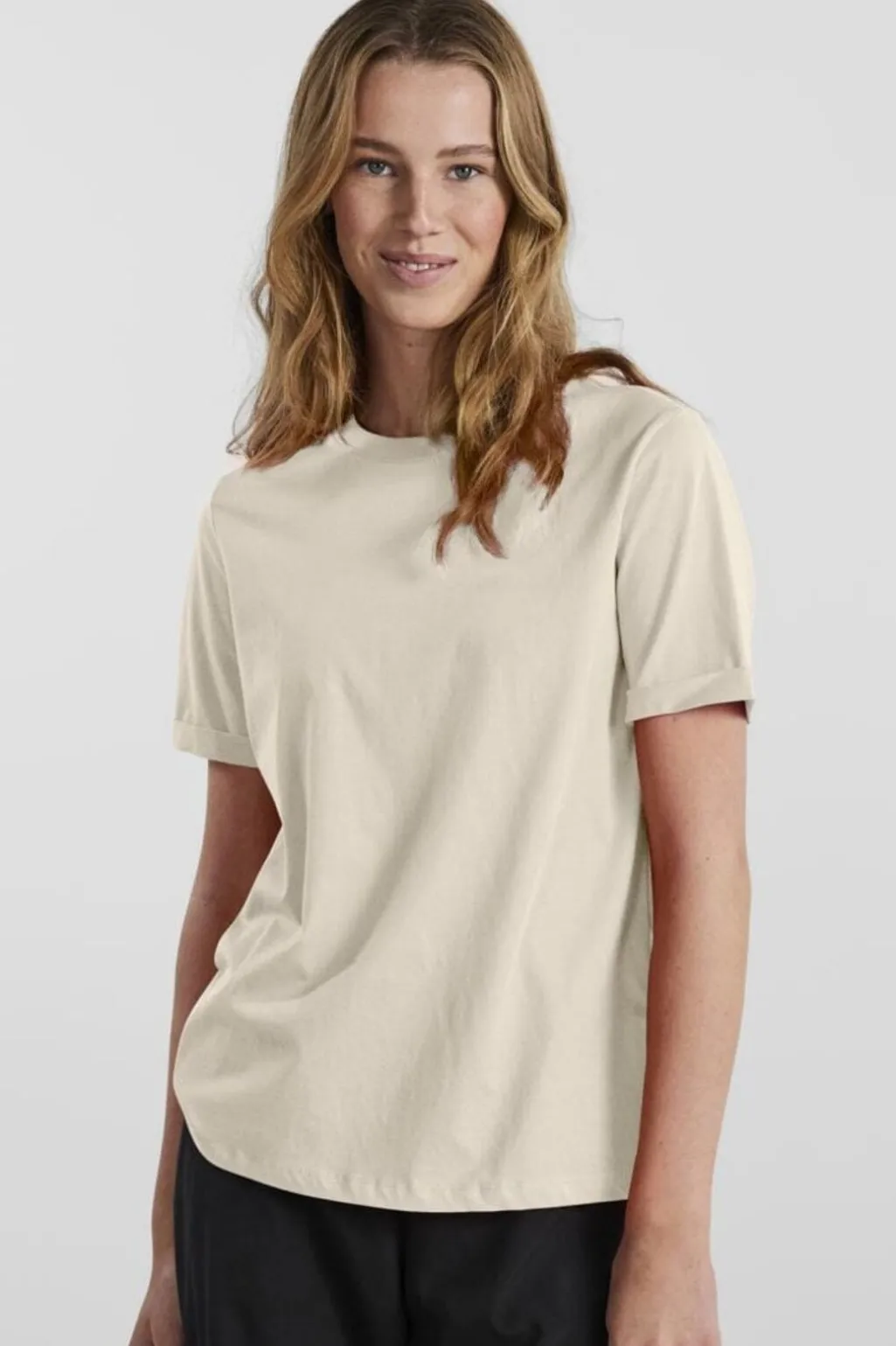 Pcria Ss Fold Up Solid Tee