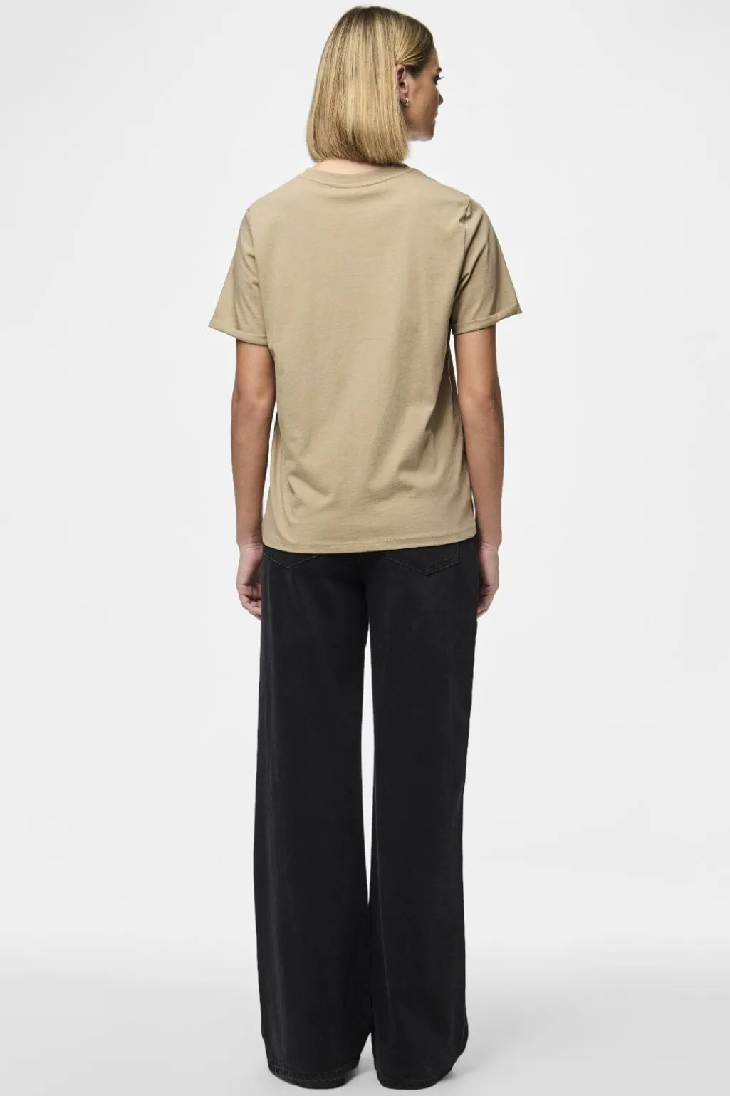 Pcria Ss Fold Up Solid Tee