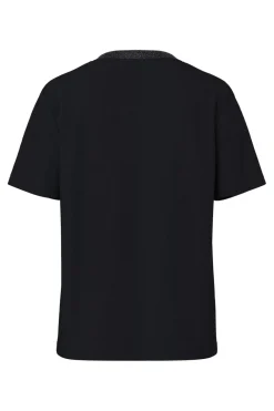 Pcria Ss Lurex Neck Tee