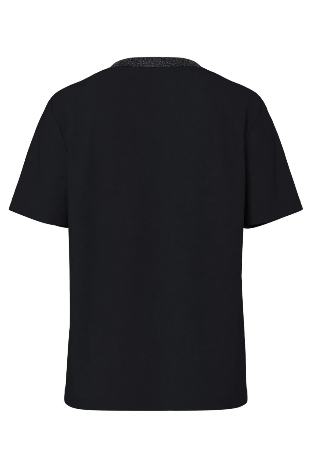 Pcria Ss Lurex Neck Tee