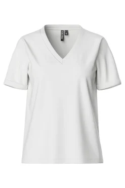Pcria Ss V-Neck Solid Tee