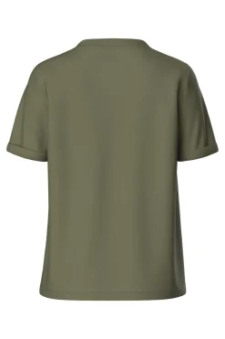 Pcria Ss V-Neck Solid Tee