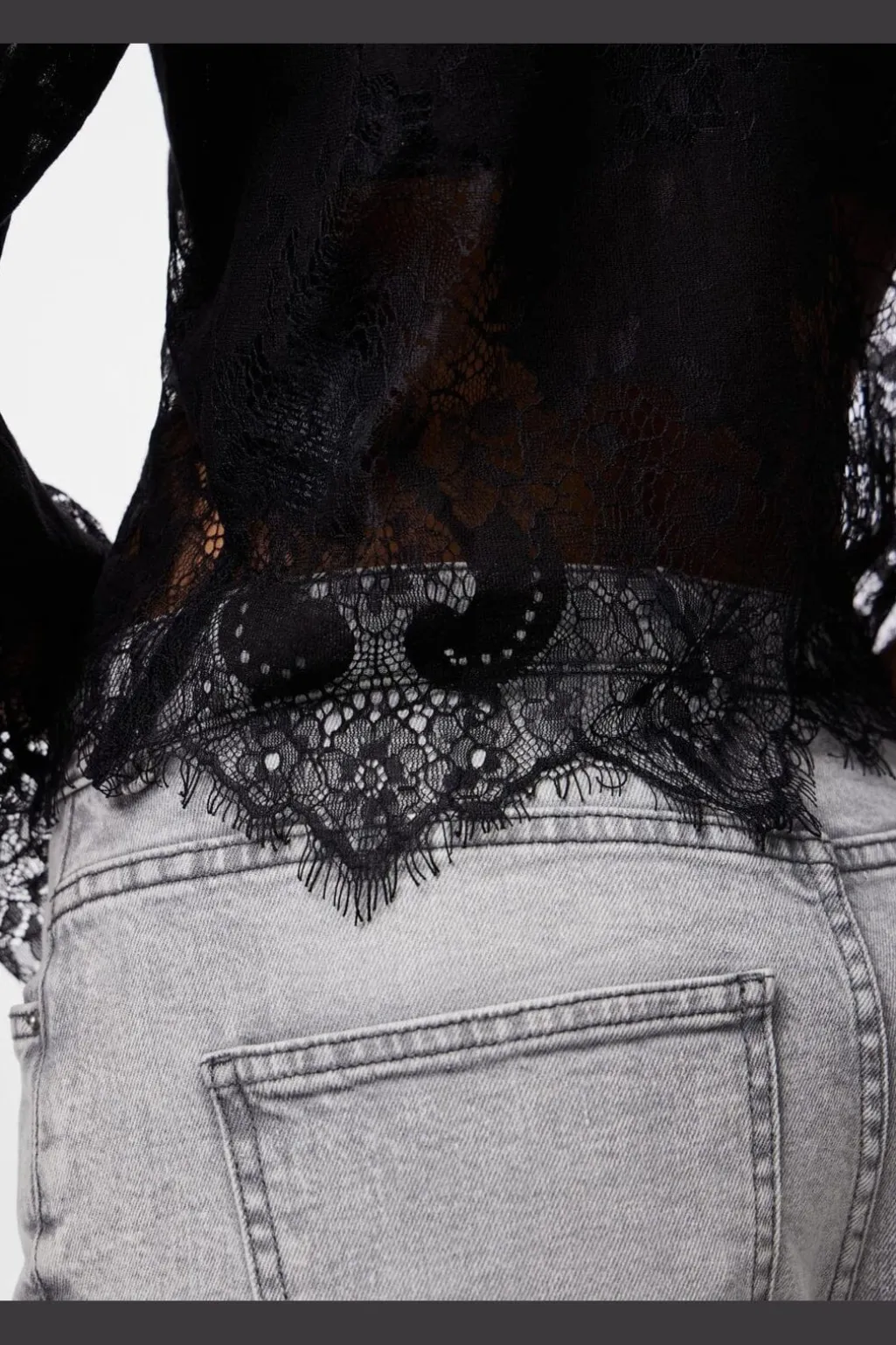 Pcrinne Ls Lace Top Kca