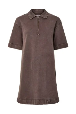 Pcselma 3/4 Zip Denim Dress Fsy