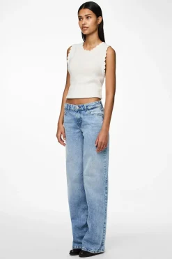 Pcselma Lw Wide Jeans Lb