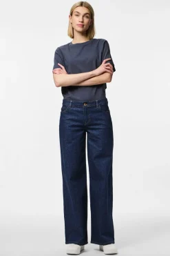 Pcselma Lw Wide Jeans Rinse