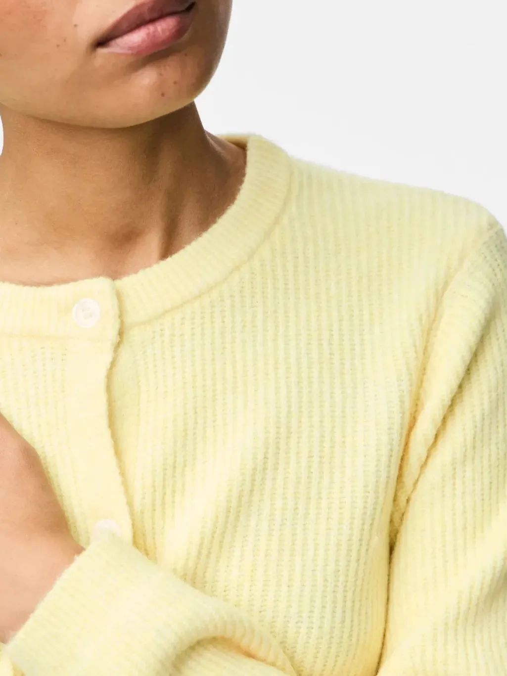 Pcsilly Ls O-Neck Knit Cardigan