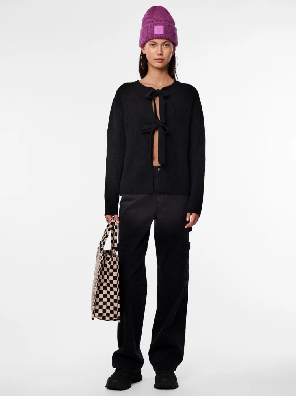 Pcsilly Ls Reversible Tie Knit