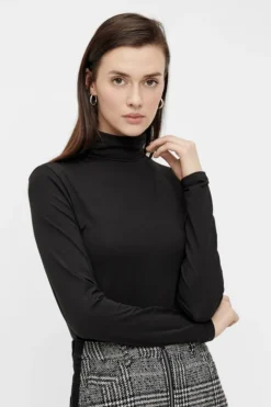Pcsirene Ls Rollneck Top
