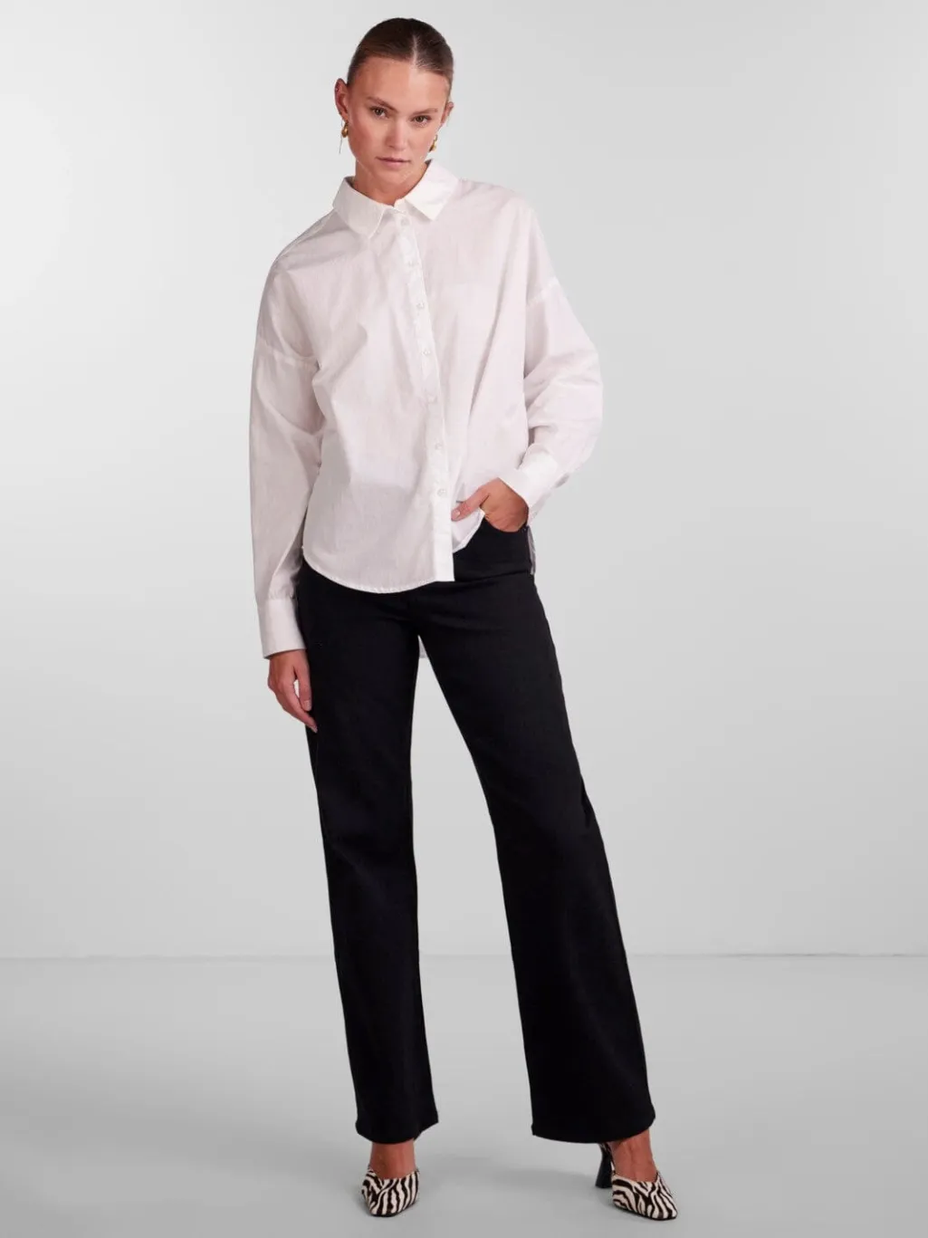 Pctanne Ls Loose Shirt