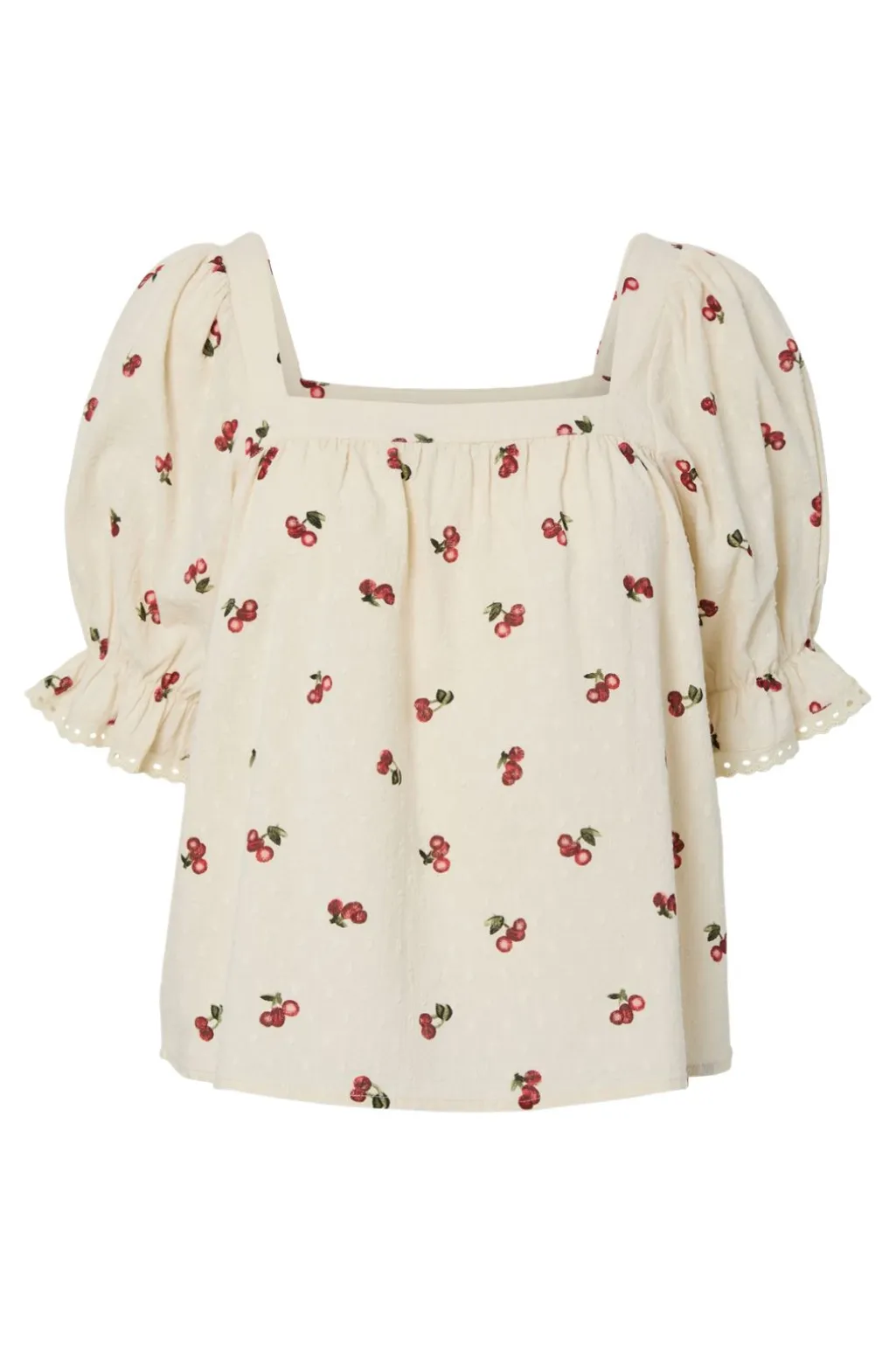 Pcthea 3/4 Square Neck Top Pp