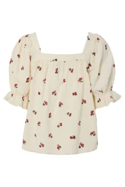 Pcthea 3/4 Square Neck Top Pp