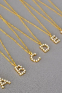 Pearl Letter Necklace