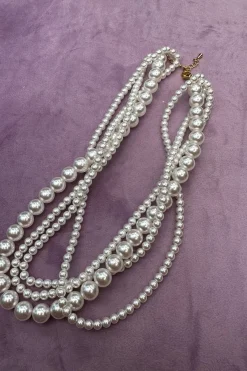 Pearl On Pleal Necklace