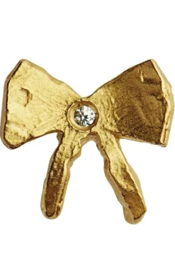 Petit Bow Earring With Stone