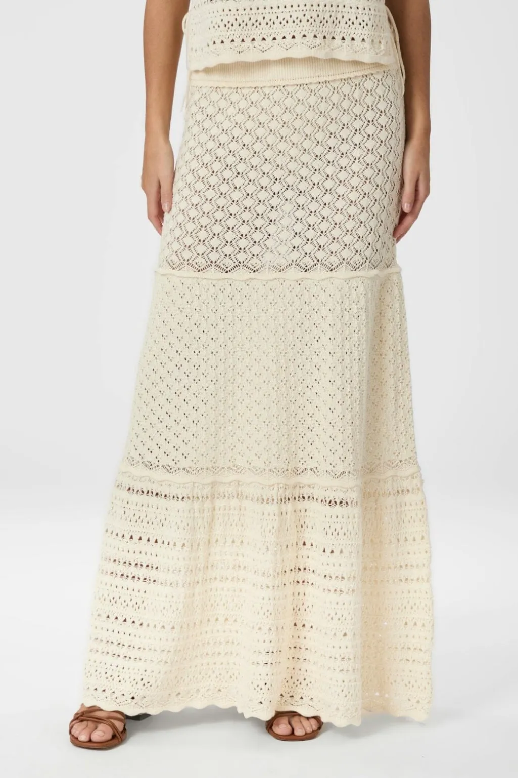 Pillina Crochet Knit Skirt 165220