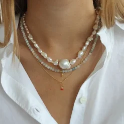 Plain Pendant Chain Short Goldenen