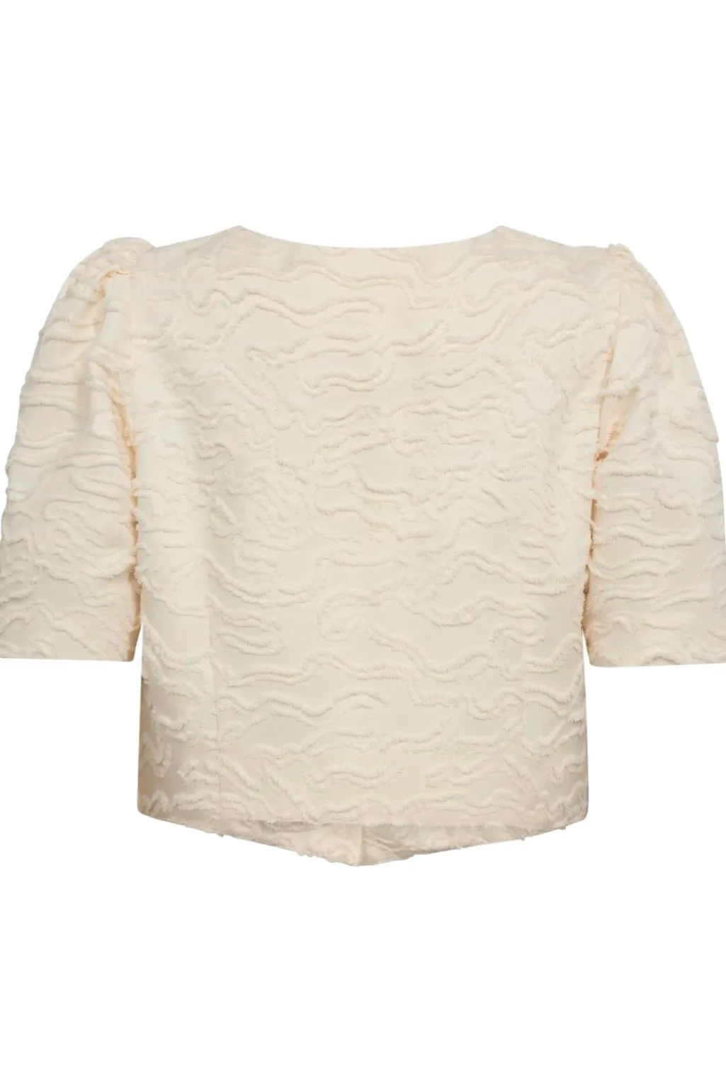 Rachelcc Crop Tie Ss Shirt 35801