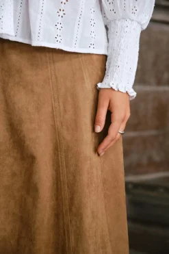 Raya Faux Suede Skirt 166255