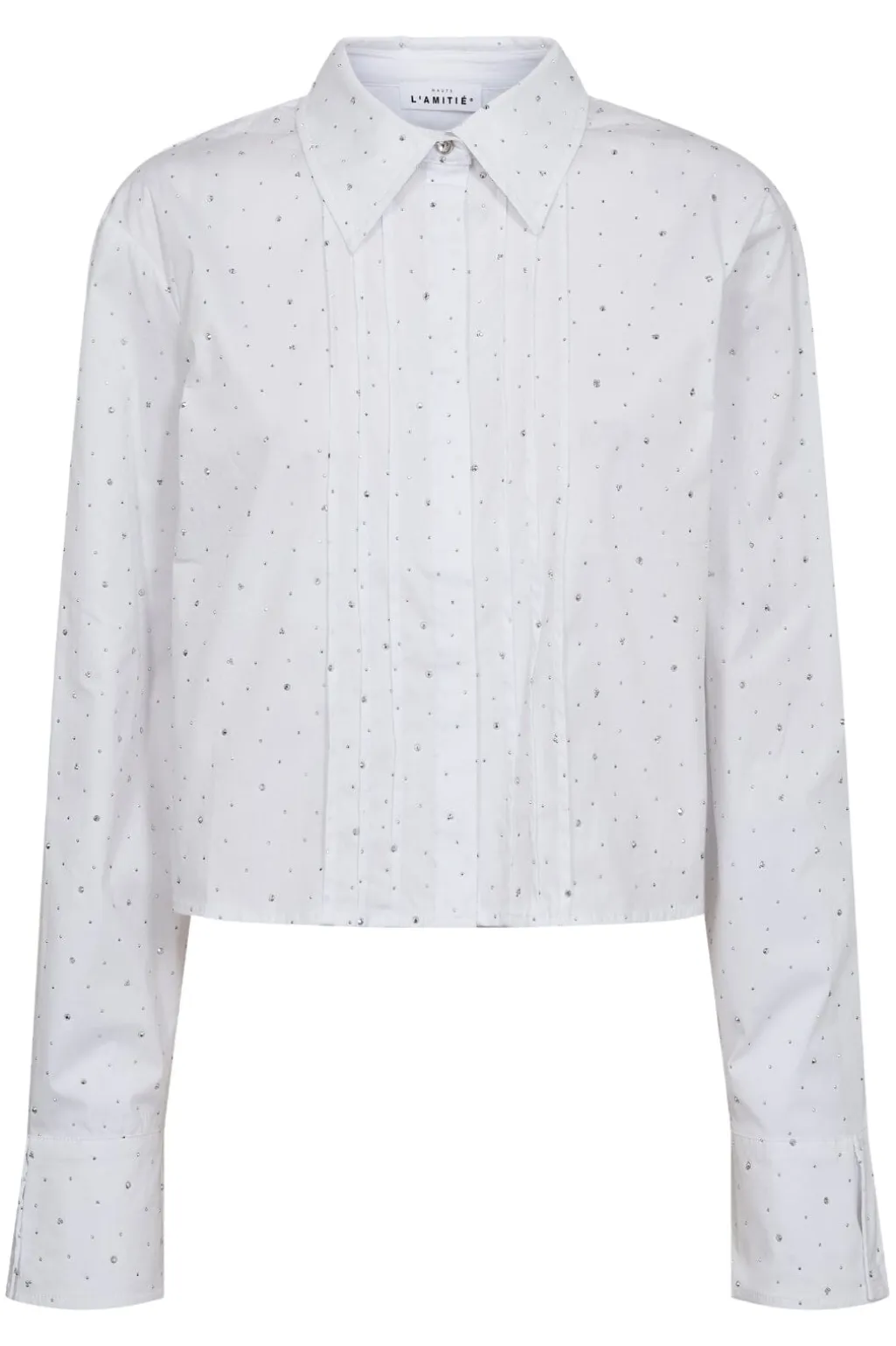 Rhinestone Crop Shirt HL10404