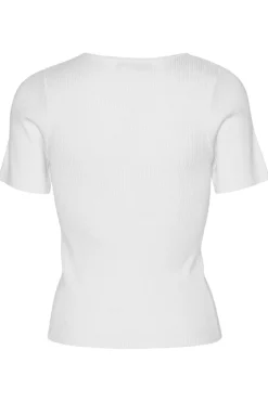 Rib Knit Short Sleeve Top