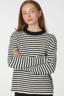 Rivi Stripe Knit Sweater 164957