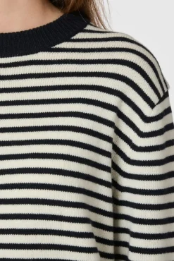 Rivi Stripe Knit Sweater 164957