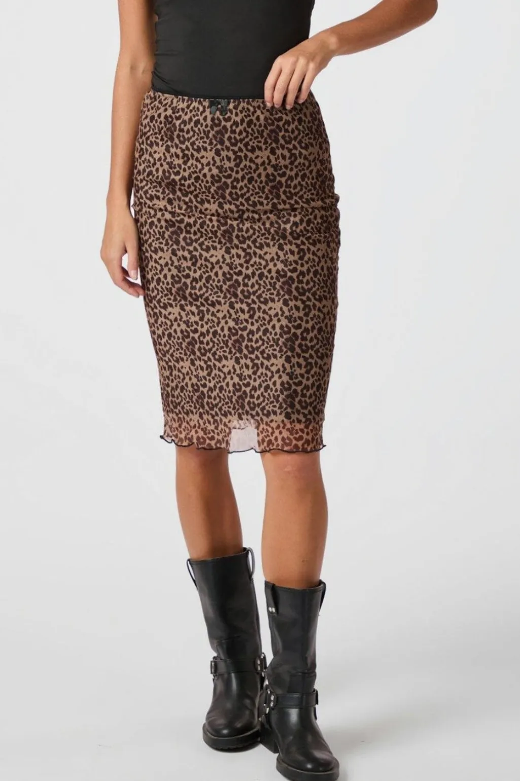 Roa Mesh Leo Skirt 164552