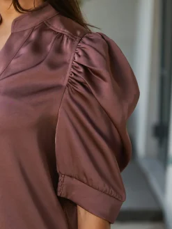 Roella Heavy Sateen Blouse 162590