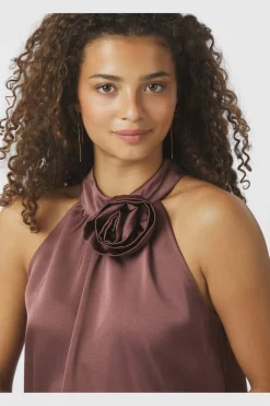 Rosette Heavy Sateen Top 164817