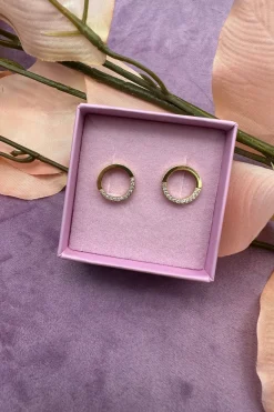 Runde Øreringe M Små Cz