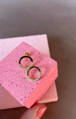 Runde Øreringe M Små Cz