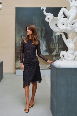 Saffron Check Mesh Skirt 167206