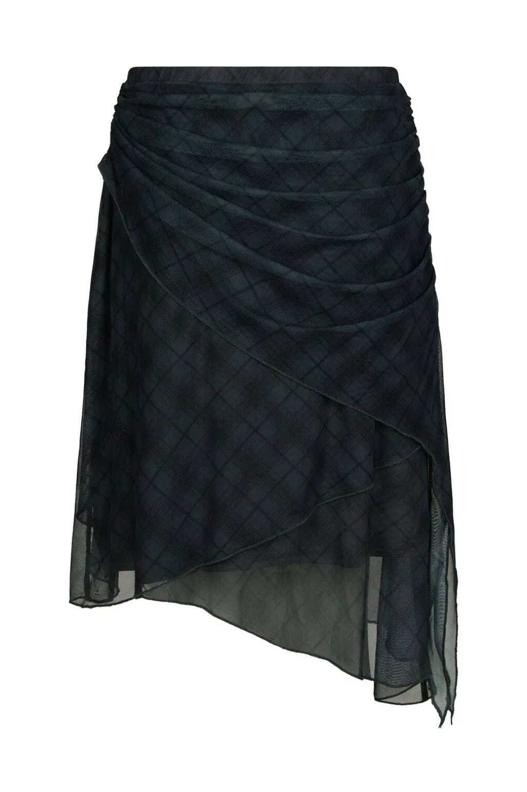 Saffron Check Mesh Skirt 167206