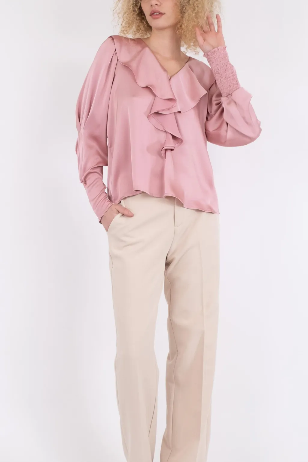 Sandie Sateen Blouse