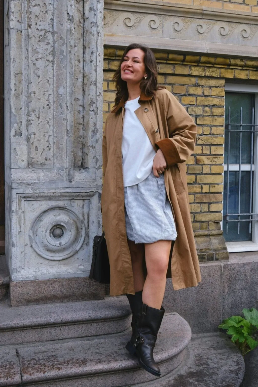 Stela Small Check Skirt 165421