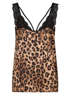 String Leopard Top