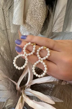 8-Tal Ørering Med Perler