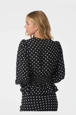 Tamona Crepe Dot Blouse 167939