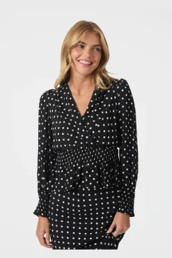 Tamona Crepe Dot Blouse 167939