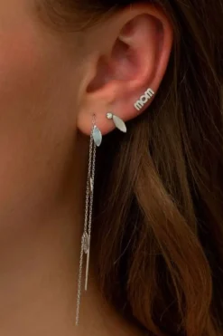 Three Leaves Earring Silver