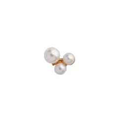 Three Pearl Berries Earring