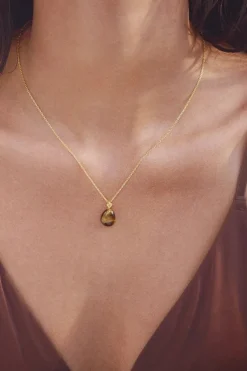 Tiger Eye Earth Pendant