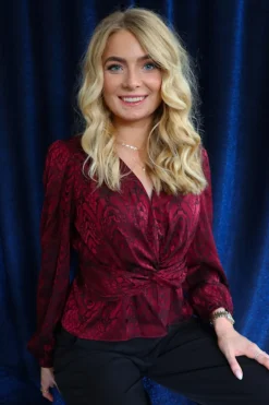 Tiki Ls Twist Blouse 22120