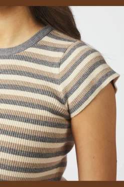 Tirra Simple Stripe Knit Top 166630
