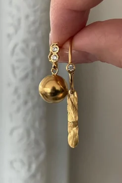 Twin Flow & Disco Ball Earring