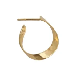 Twisted Hammered Creol Earring