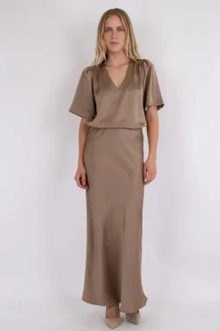 Vicky Heavy Sateen Skirt